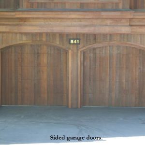 Standard Sided Wood Garage Doors